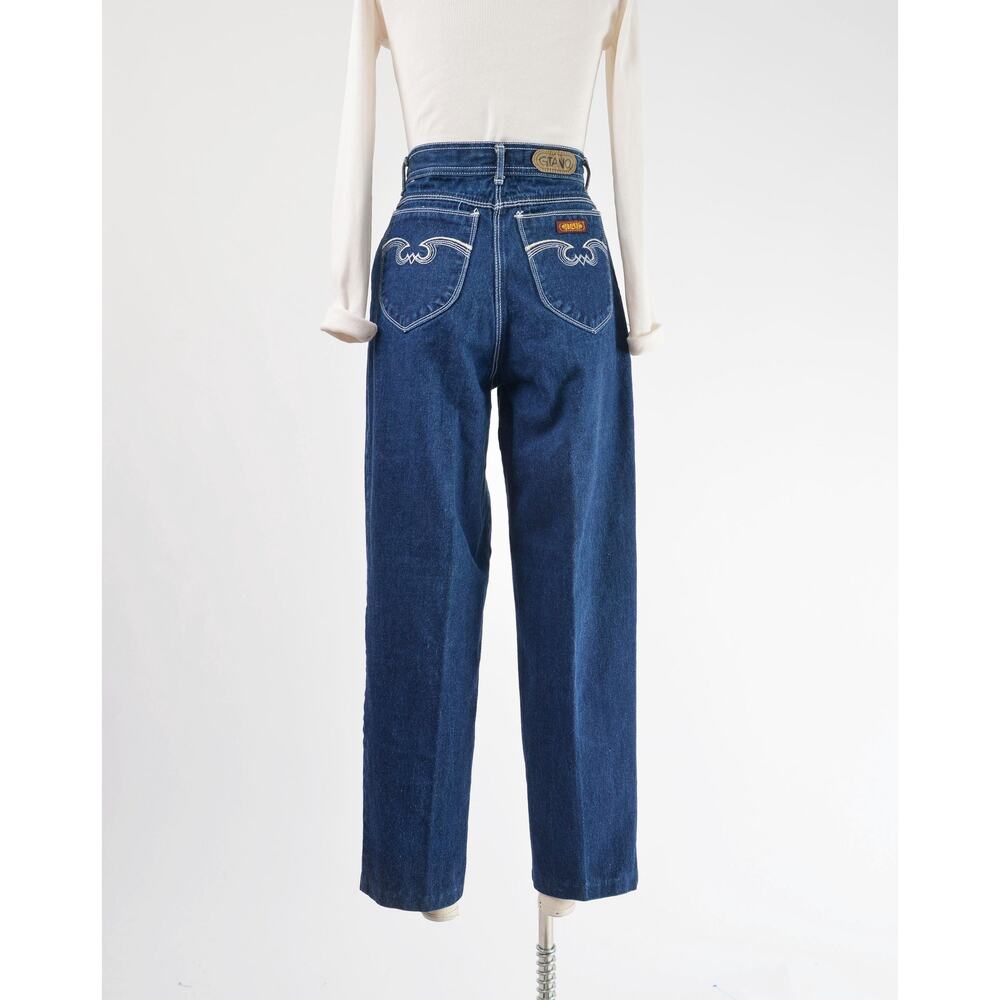 Vintage 80s Gitano Jeans High Waisted Denim Western Jeans 28 waist - Picture 6 of 8